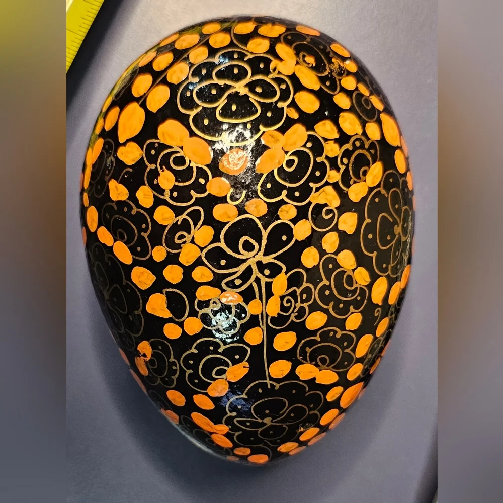 [Decorative Egg] Papier Mache ○● Box for trinkets, keepsake & treasures ●○